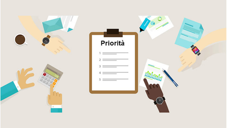 persone indicano priorita