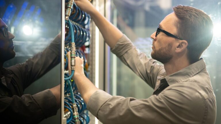 Infrastruttura IT- Web tecnico in un data center