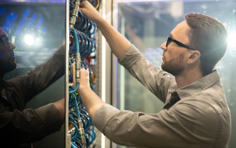 Infrastruttura IT- Web tecnico in un data center