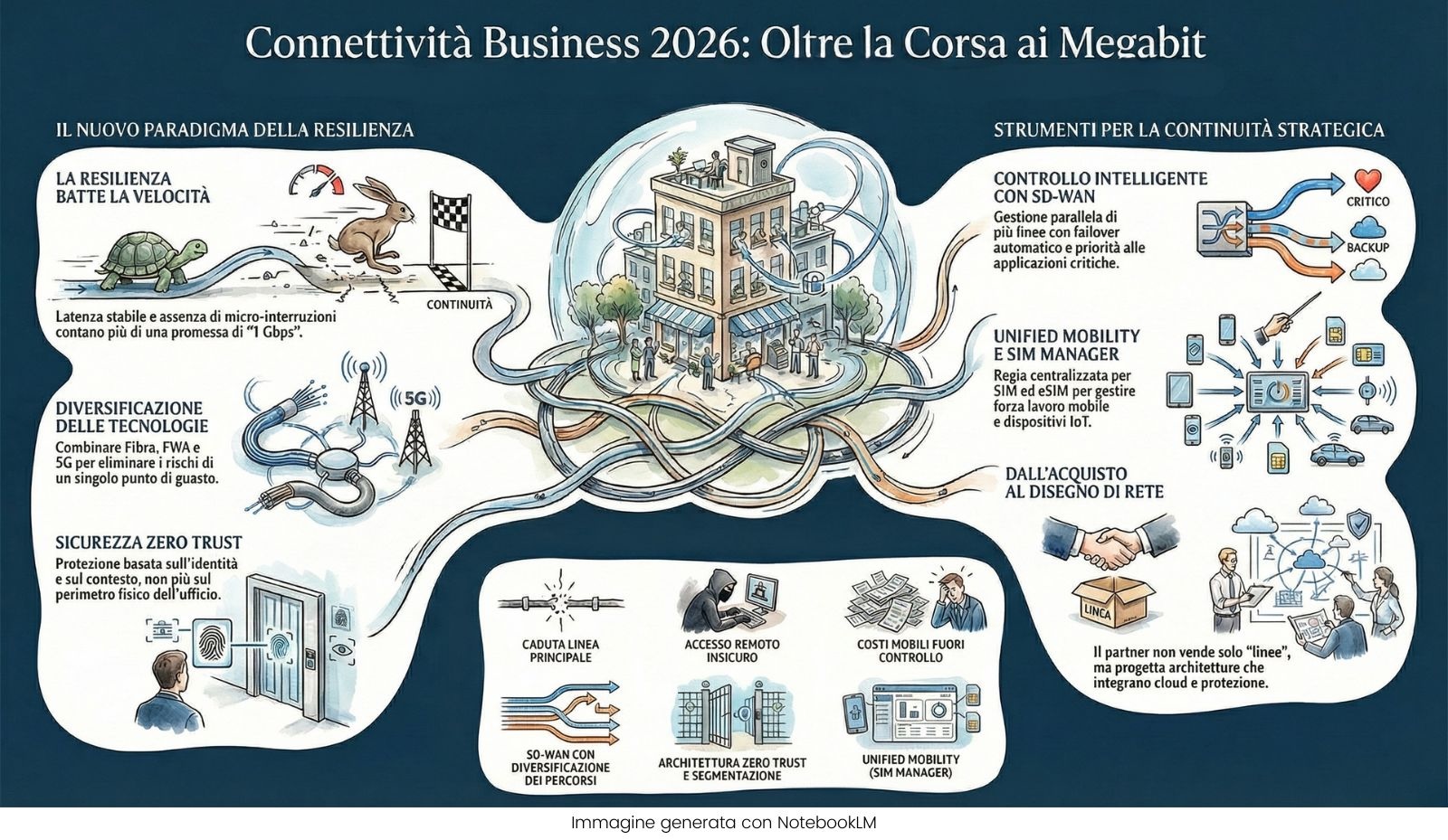 Connettività 2026 - Web Infografica che mostra soluzioni di connettività